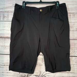 Royal Robbins Size 12 Discovery Bermuda Shorts UPF Outdoors Hiking‎ Black